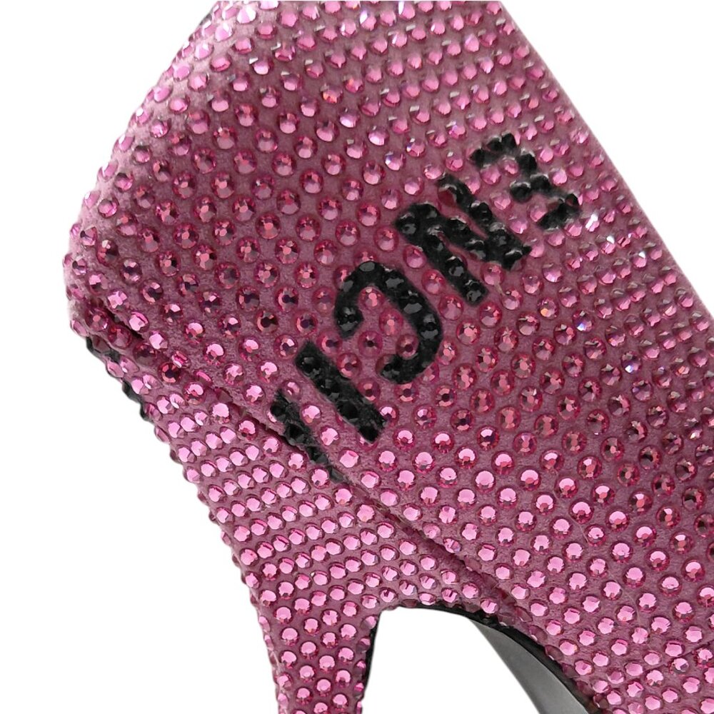 Balenciaga Womens Square Knife Embellished Pink Pumps Size EU 37 (0589) - Picture 5 of 16